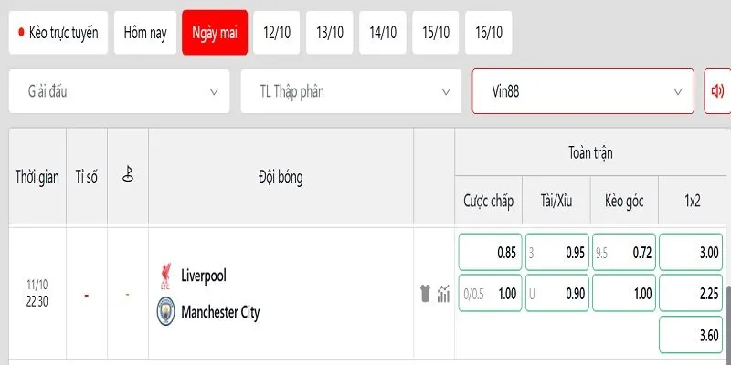 Nhận định tỷ lệ kèo cặp đấu Liverpool vs Manchester City